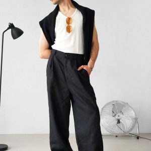 Breezy Linen Palazzo Pants Elevate Your Style with Comfort and Flow