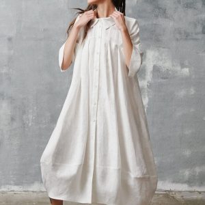 Breezy Linen Shirt Dress Elevate Your Summer Style with A92008