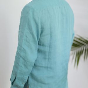 Breezy Linen Summer Shirt Perfect for Beach Days and Classrooms