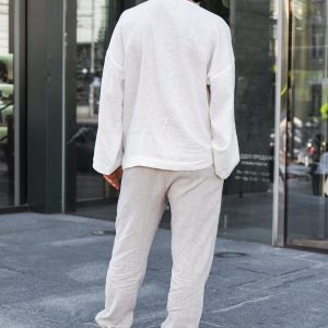 Breezy Linen T-Shirt Oversized Comfort for the Modern Man