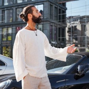 Breezy Linen T-Shirt Oversized Comfort for the Modern Man