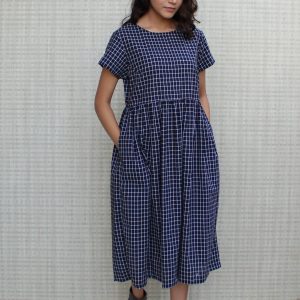 Breezy Linen Tea Dress Sustainable Style with Pockets