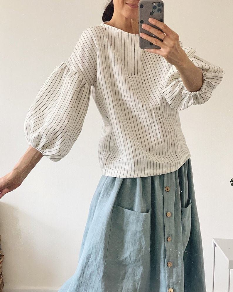 Breezy Linen Top BELLA Elevate Your Summer Wardrobe with Comfort and Style