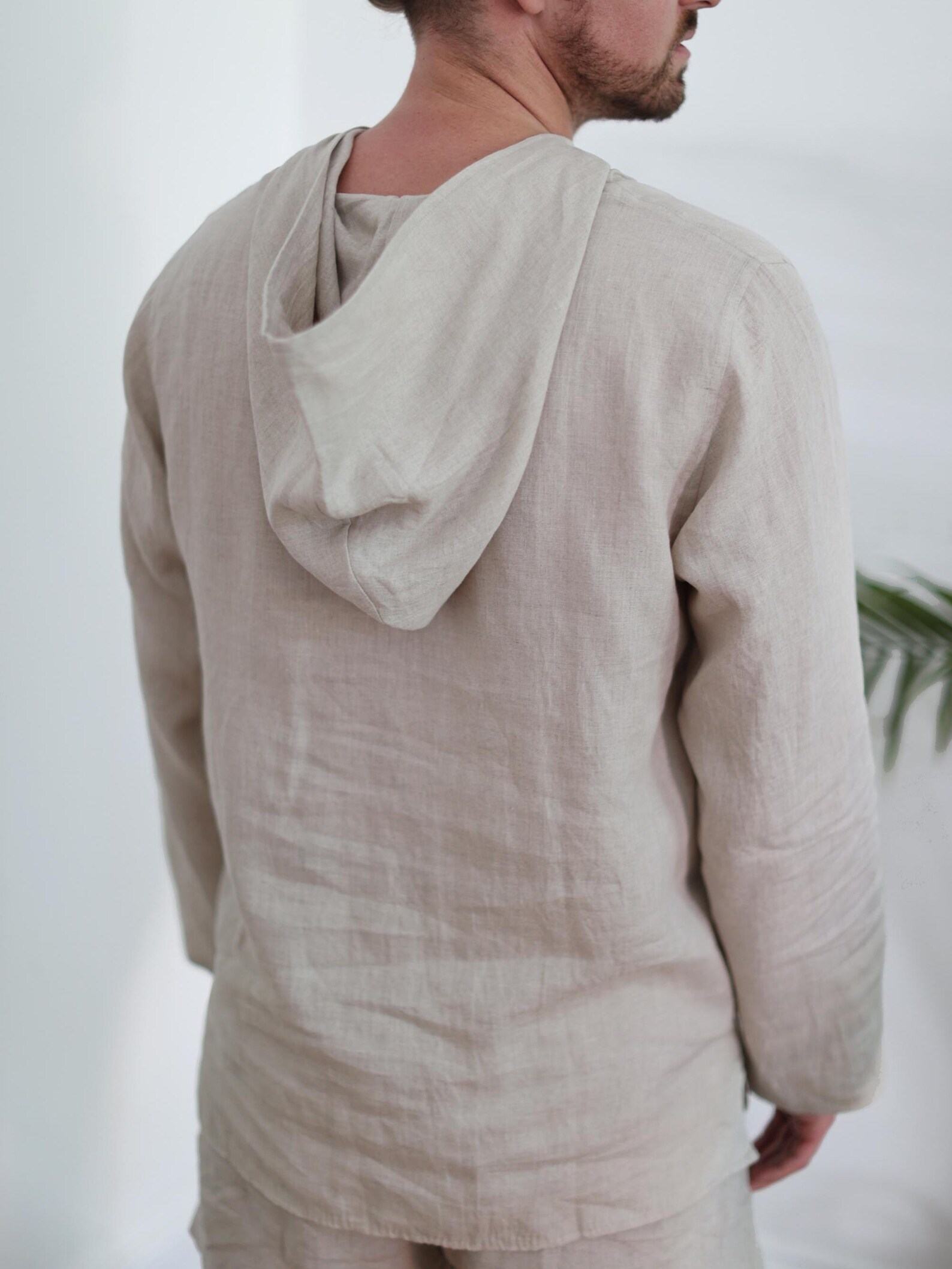 Breezy Linen Unisex Summer Hoodie Elevate Your Style with Comfort and Versatility - Image 2