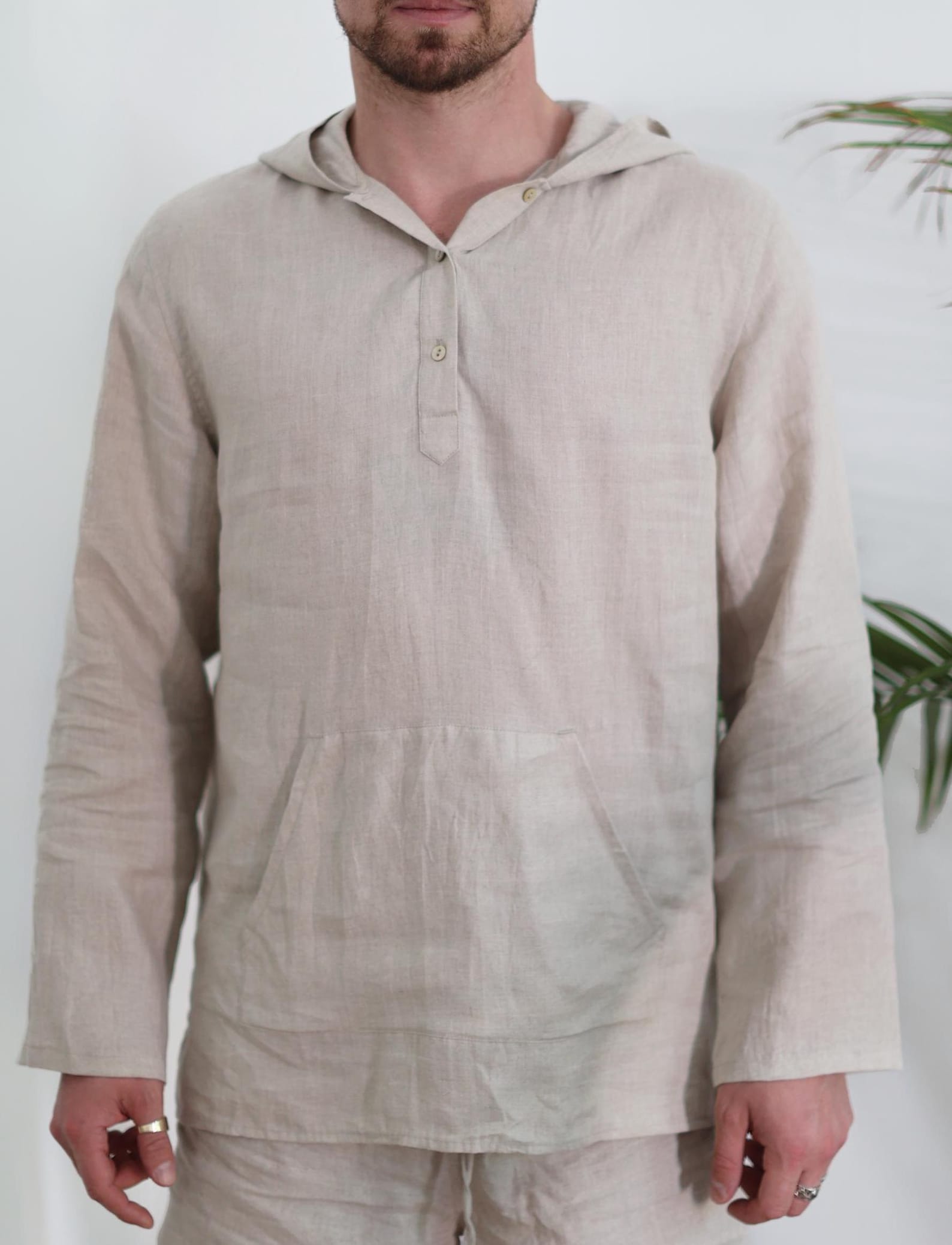 Breezy Linen Unisex Summer Hoodie Elevate Your Style with Comfort and Versatility - Image 3