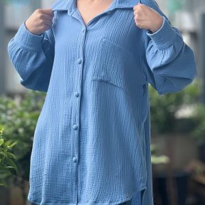 Breezy Muslin Double Gauze Blouse Elevate Your Summer Style with Comfort and Versatility