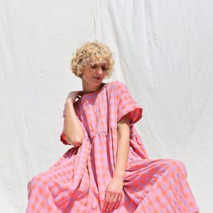 Breezy Seersucker Maxi Dress SILVINA by OFFON CLOTHING