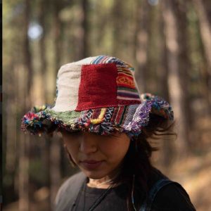 Breezy Summer Sanctuary Handcrafted Hemp Hat with Expansive Brim