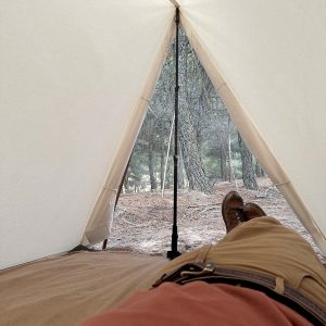 Bushcraft Canvas Wedge Tent Premium 95% Cotton Camping Sanctuary
