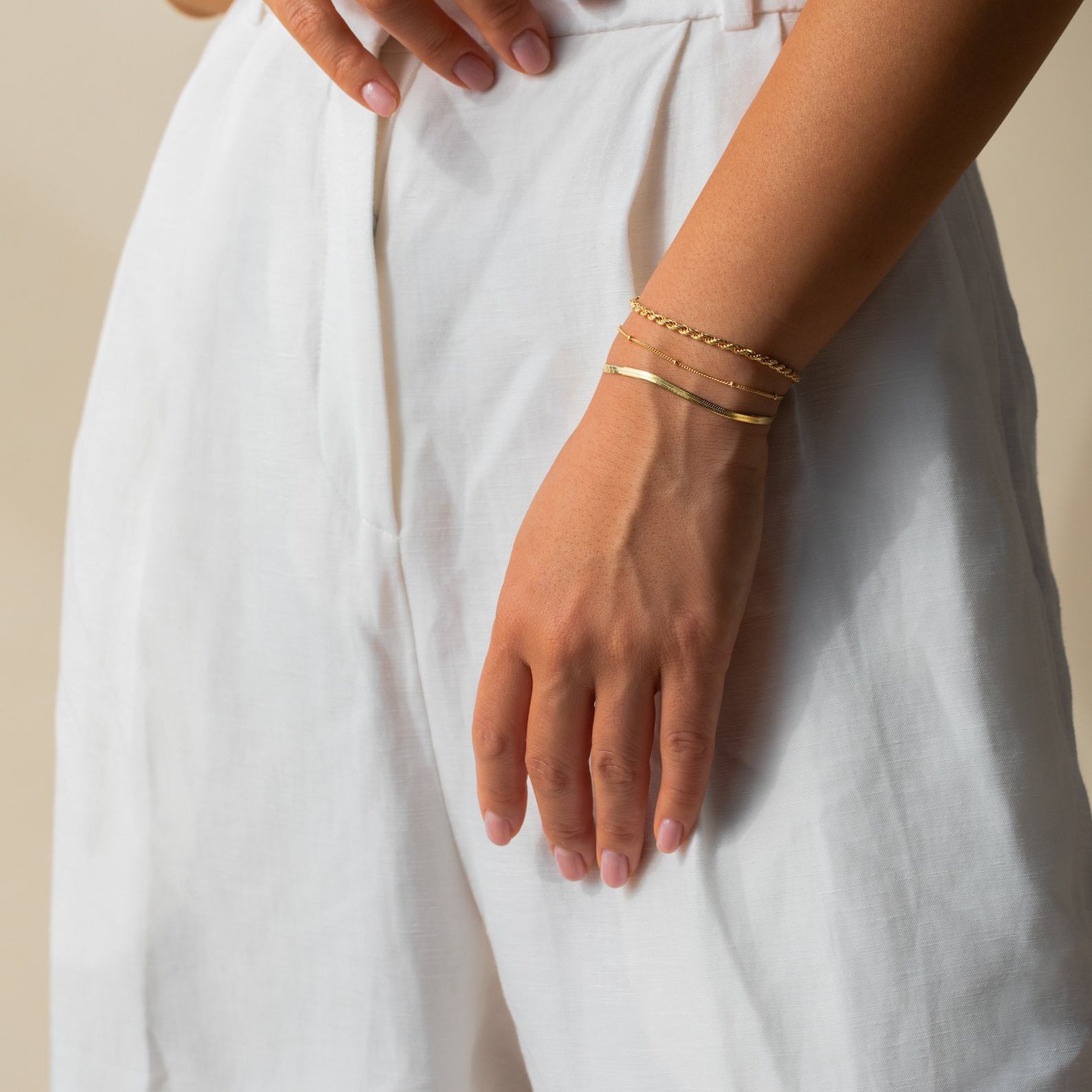 Caitlyn Minimalist Delicate Bracelet Chains for Timeless Elegance