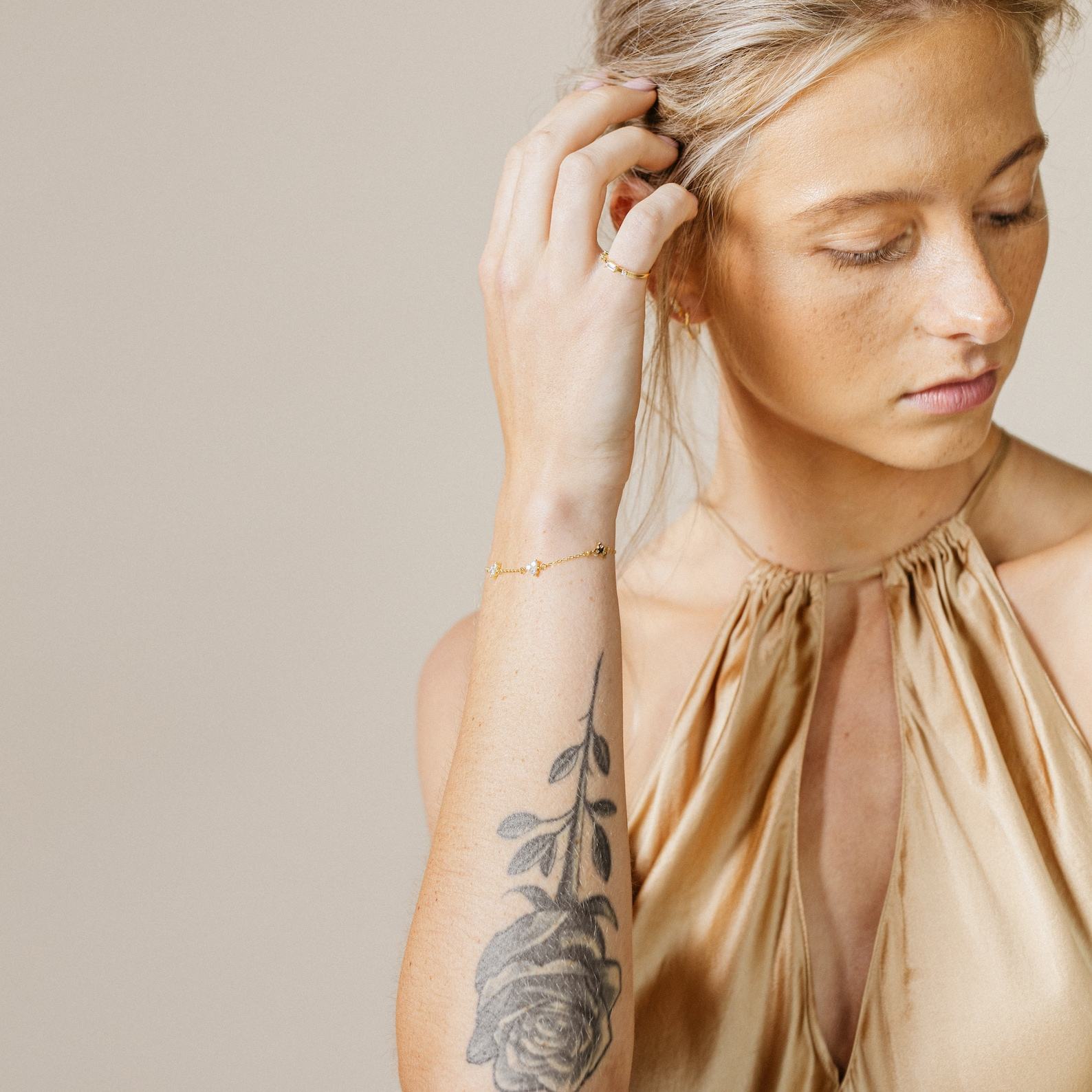 Caitlyn Minimalist Mini Diamond Charm Bracelet A Timeless Treasure for Her