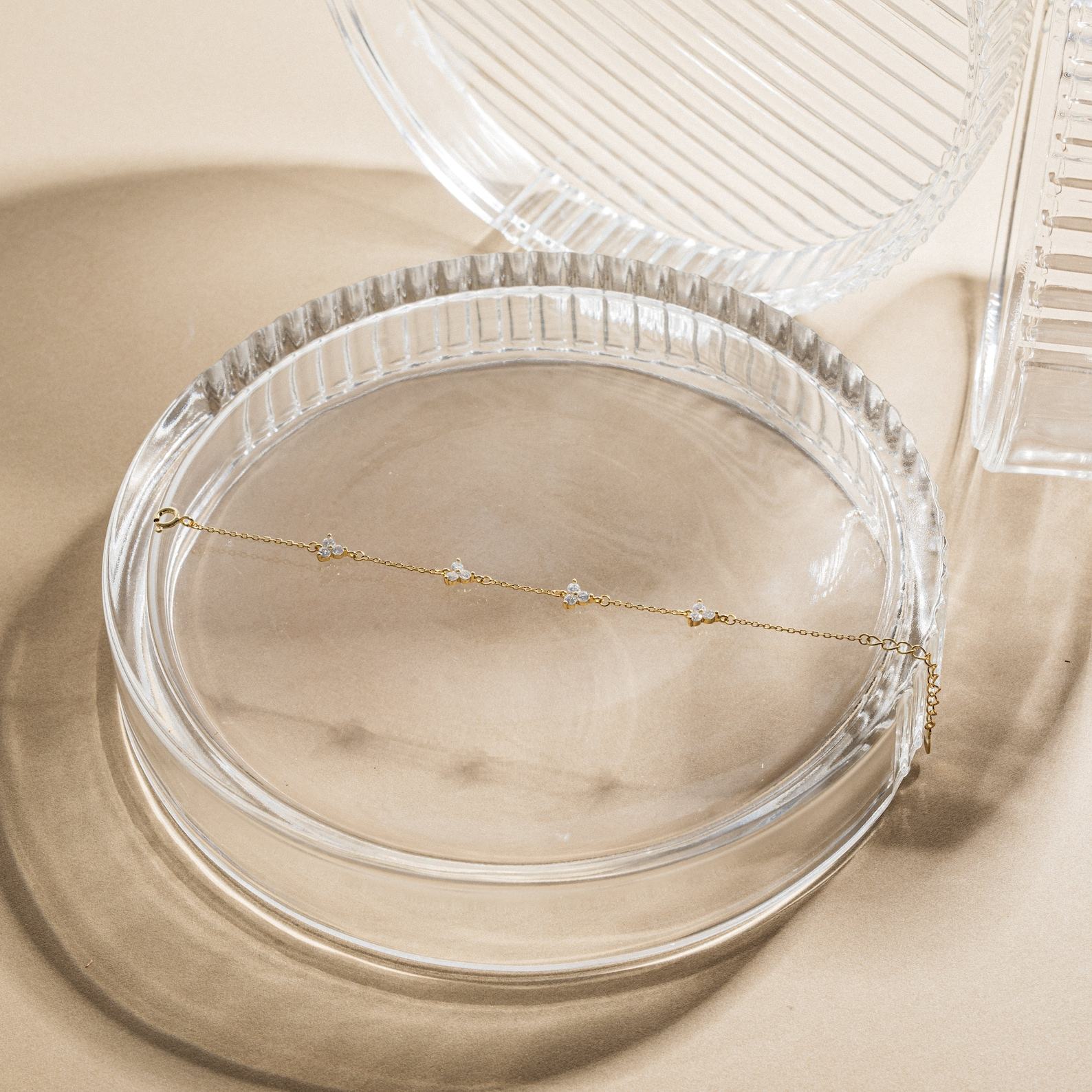 Caitlyn Minimalist Mini Diamond Charm Bracelet A Timeless Treasure for Her