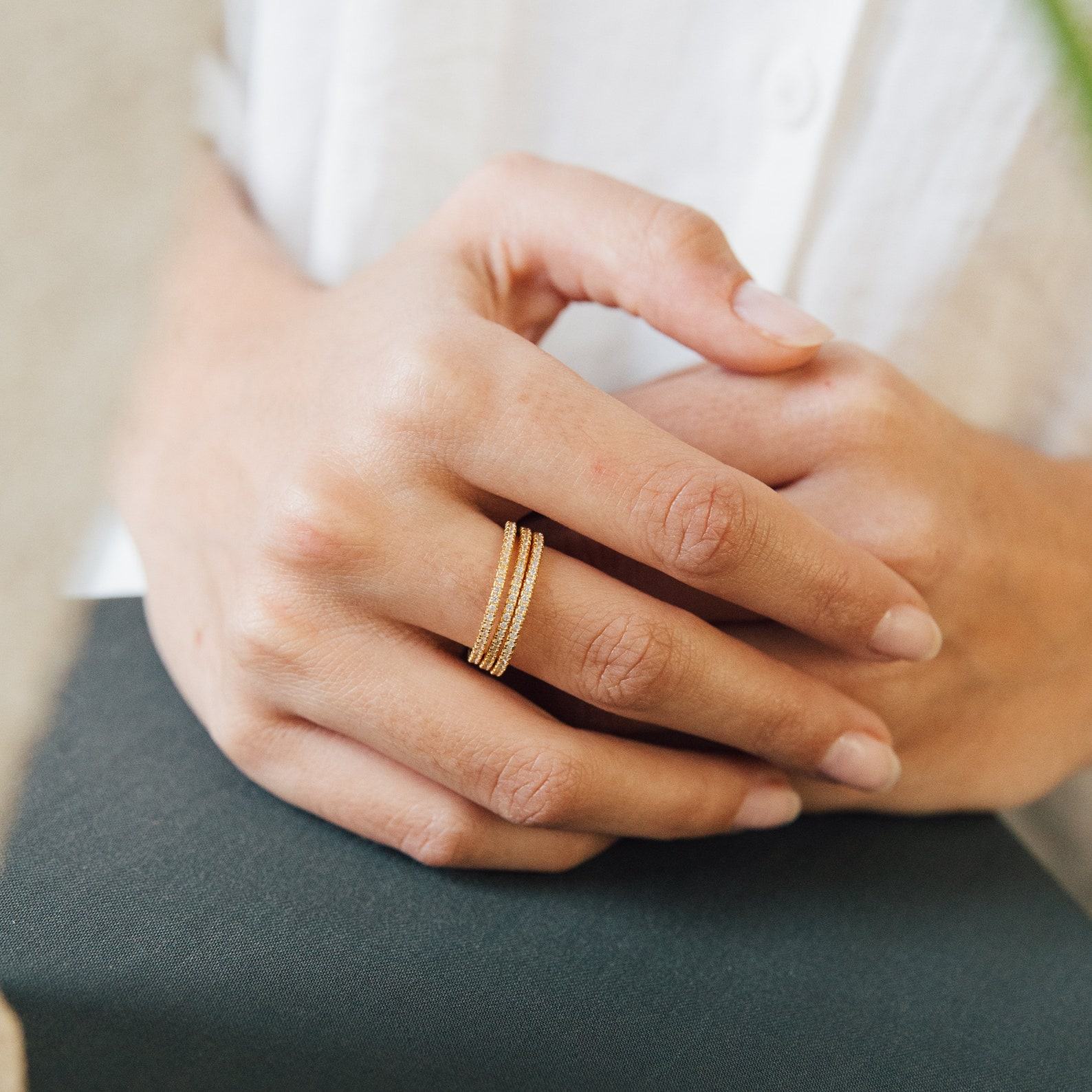 CaitlynMinimalist Delicate Eternity Band Timeless Elegance for Every Occasion