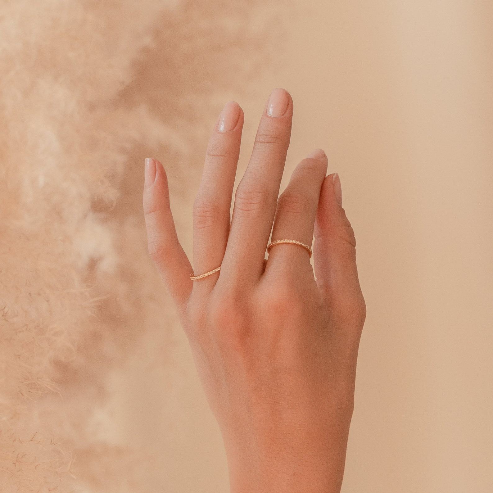 CaitlynMinimalist Delicate Eternity Band Timeless Elegance for Every Occasion
