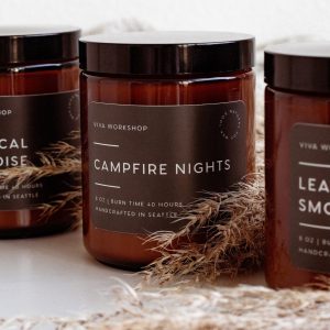 Campfire Nights Cozy Bonfire Vibes in a Non-Toxic Soy Wax Candle