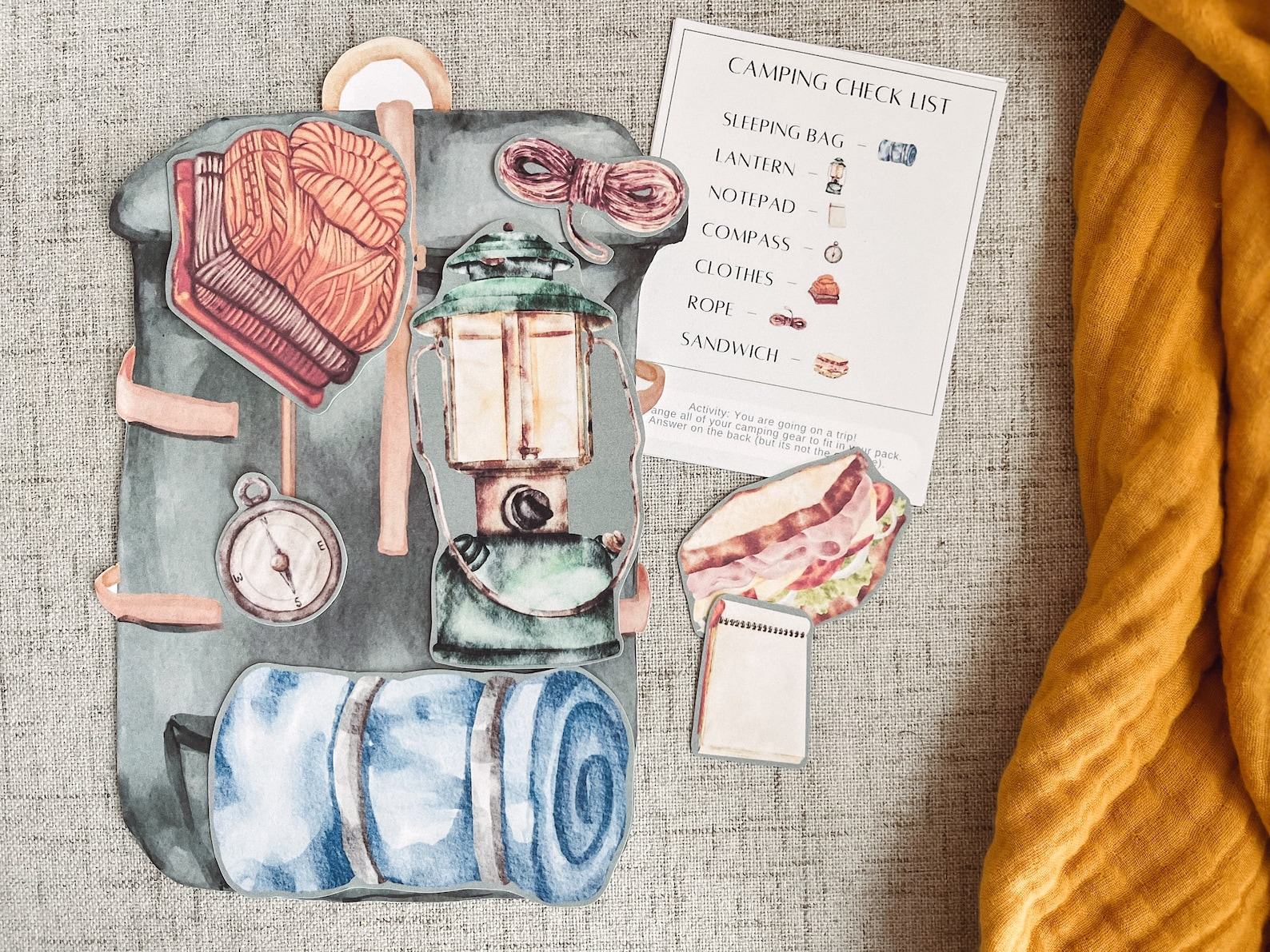 Camping Checklist Adventure A Fun and Educational Puzzle for Preschoolers - Image 3