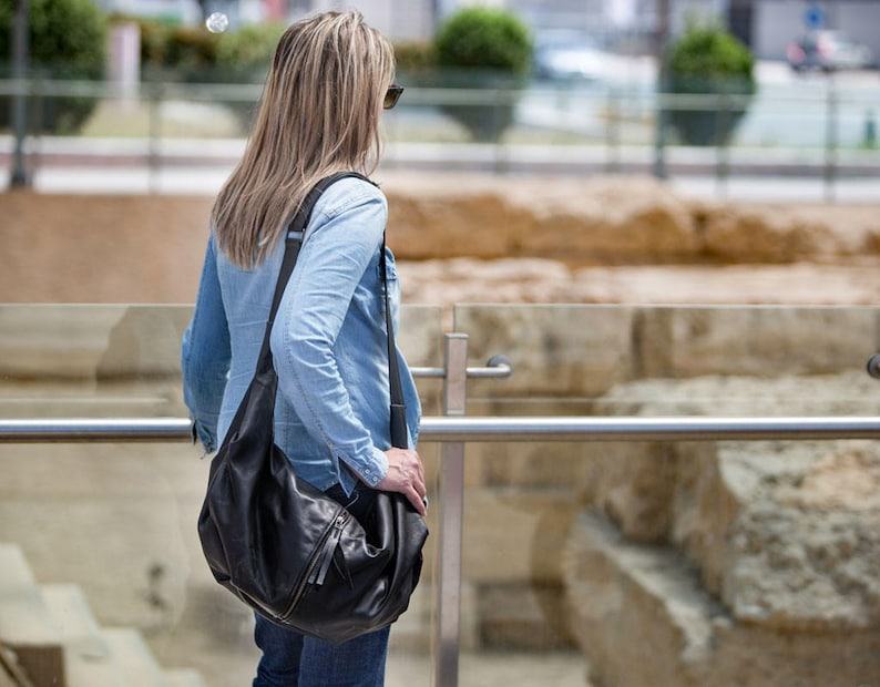 Captivating Black Leather Crossbody The Kallia Bag for Effortless Style and Functionality