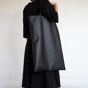 Captivating Black Vegan Leather Bag Ethical Style Meets Timeless Elegance