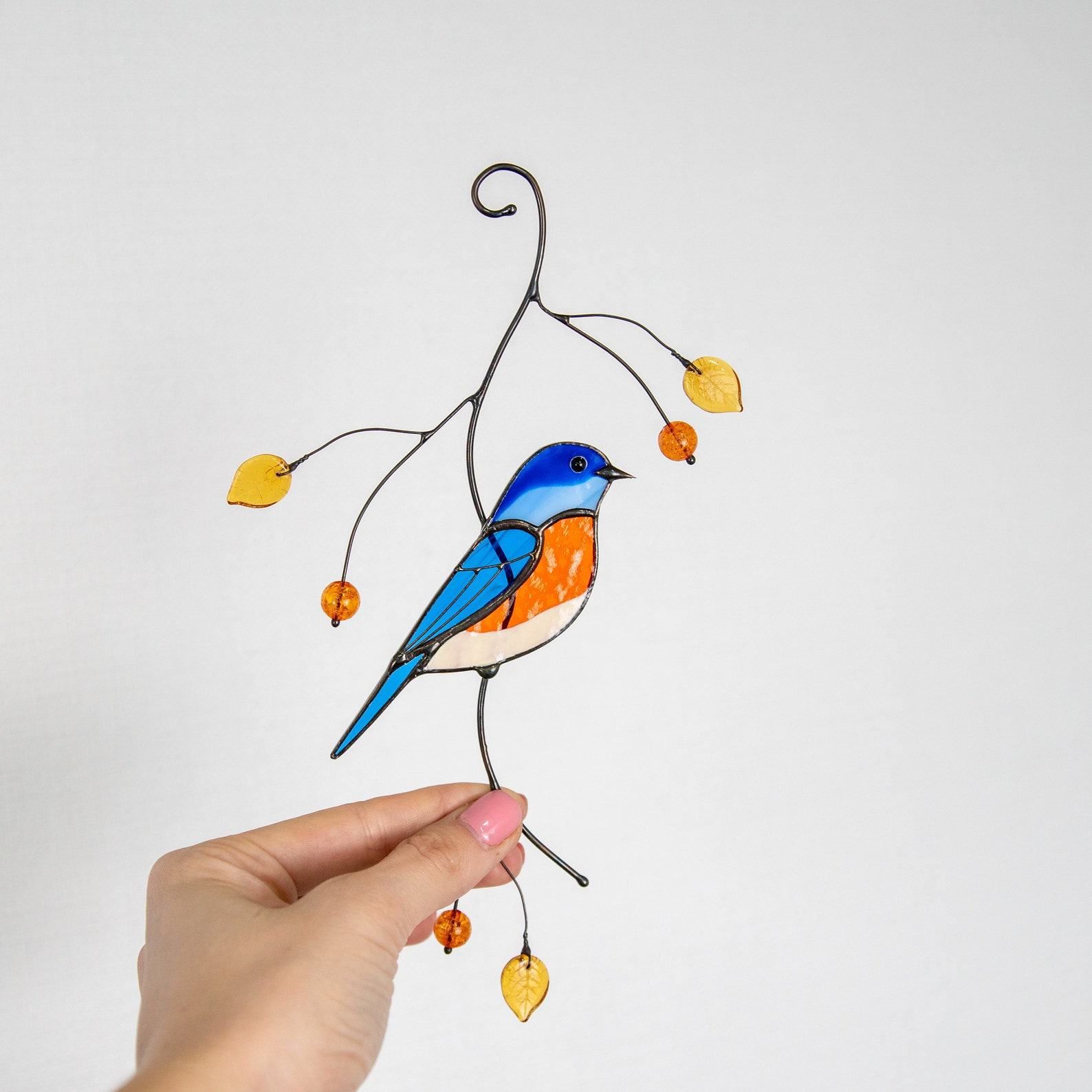 Captivating Bluebird Suncatcher A Symphony of Color for Your Home and Heart
