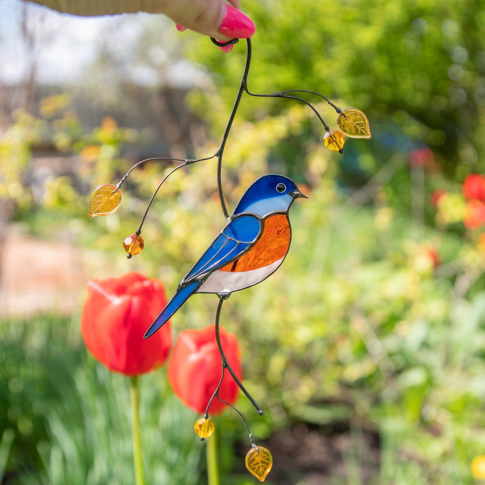 Captivating Bluebird Suncatcher A Symphony of Color for Your Home and Heart