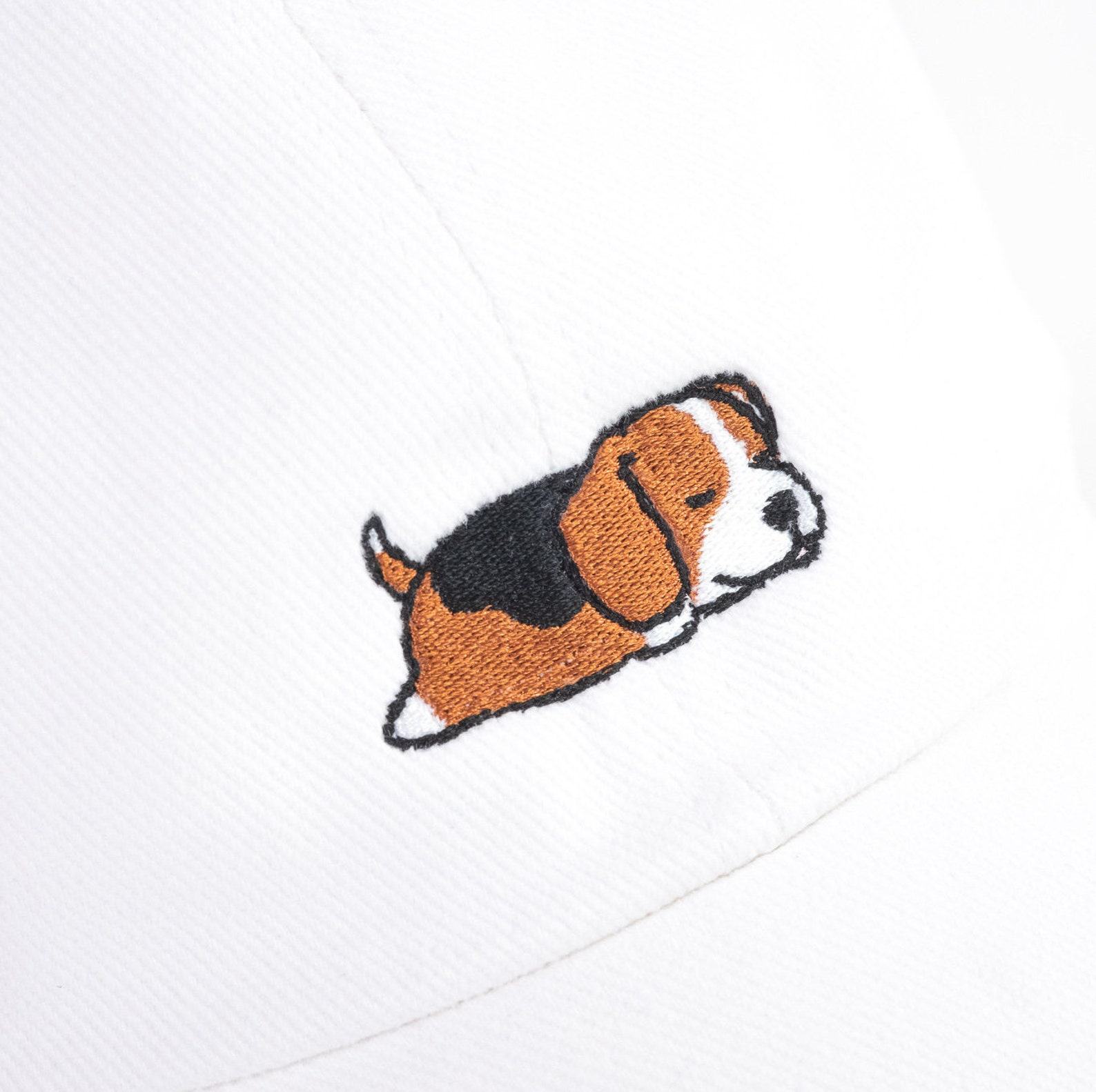 Captivating Cap Beagle Dog Embroidery Embroidered in the UK for a Paw-some Style