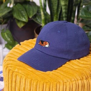 Captivating Cap Beagle Dog Embroidery Embroidered in the UK for a Paw-some Style