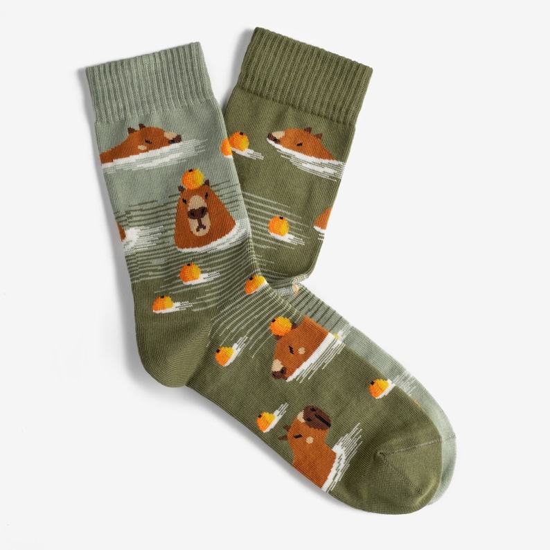 Captivating Capybara Socks A Splash of Color for Your Feet