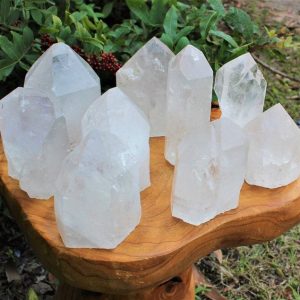 Captivating Clear Quartz Crystal Point A Majestic Beacon of Clarity and Energy