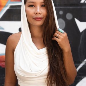 Captivating Cowl Neck Crop Top Elevate Your Style with Backless Elegance