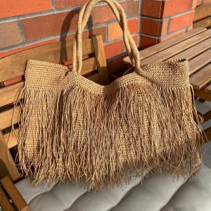 Captivating Crochet Raffia Tote The Epitome of Boho Chic for Beach and Beyond