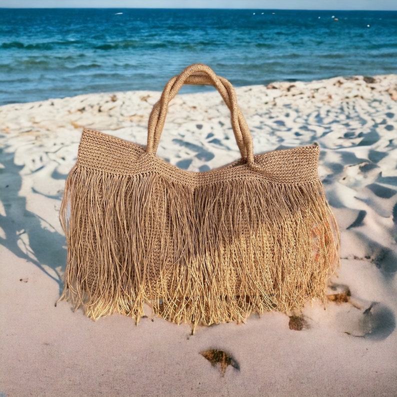 Captivating Crochet Raffia Tote The Epitome of Boho Chic for Beach and Beyond