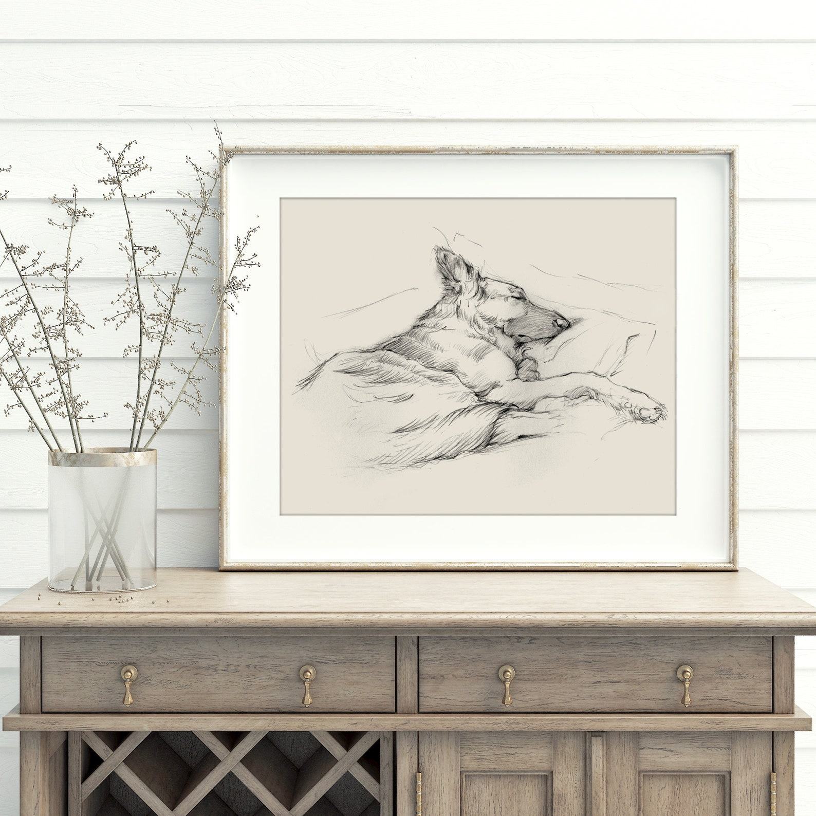 Captivating German Shepherd Drawing A Masterpiece for Your Walls