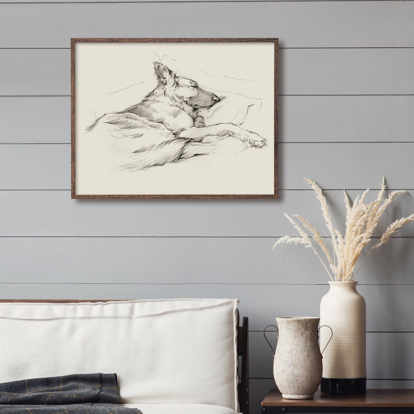 Captivating German Shepherd Drawing A Masterpiece for Your Walls