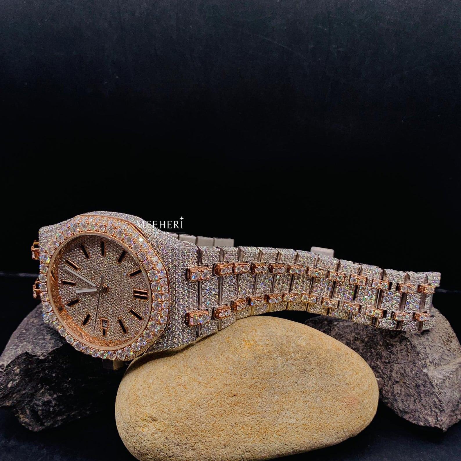 Captivating Moissanite Diamond Watch A Symphony of Luxury and Brilliance