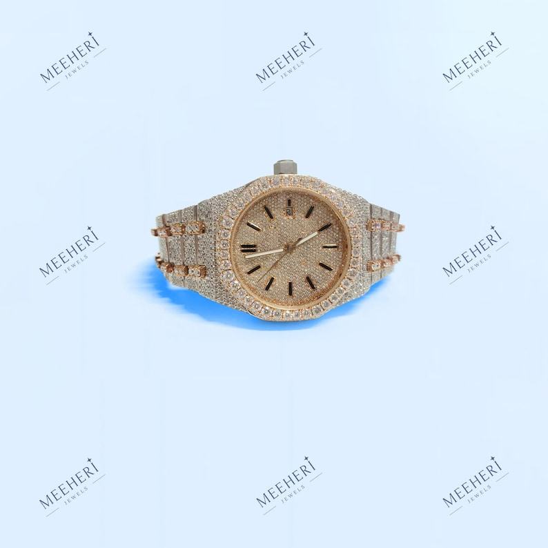 Captivating Moissanite Diamond Watch A Symphony of Luxury and Brilliance