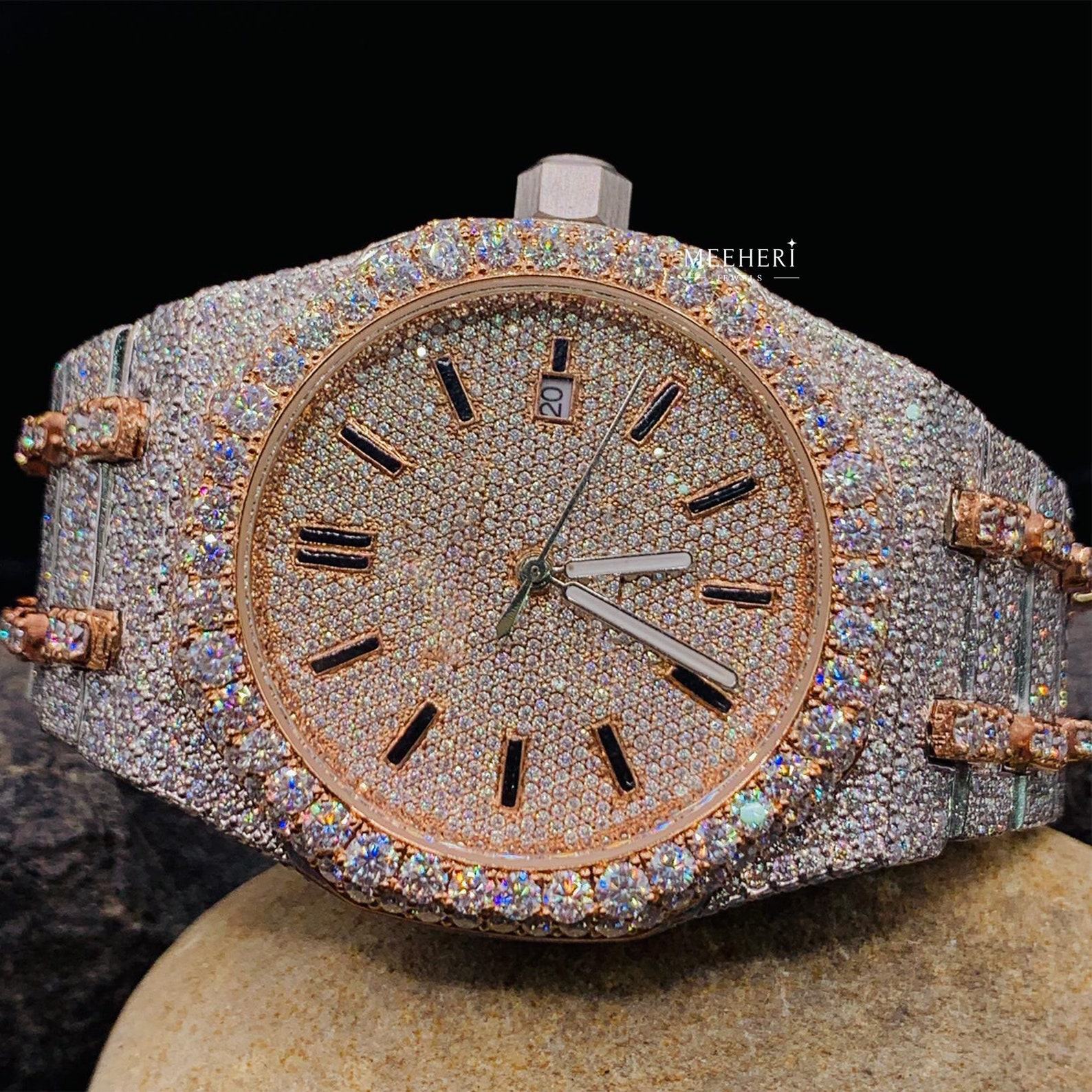 Captivating Moissanite Diamond Watch A Symphony of Luxury and Brilliance