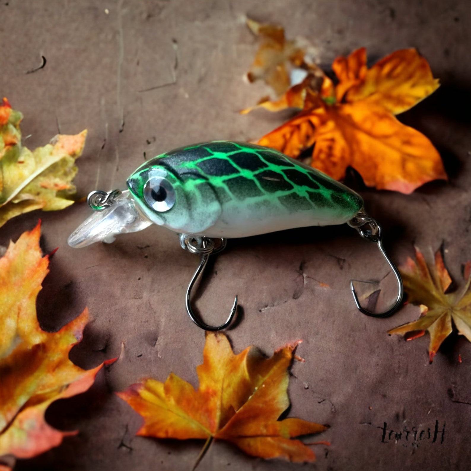 Captivating Neon Black Lure Handcrafted Trout Fishing Bait for Unforgettable Catches