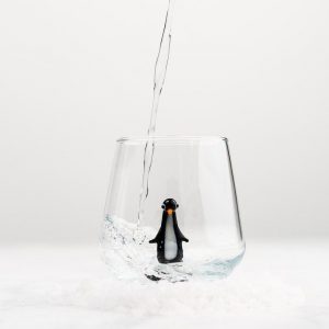 Captivating Penguin Drinking Glass A Quirky Animal Figure for Home Dcor and Item-Giving
