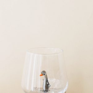 Captivating Penguin Drinking Glass A Quirky Animal Figure for Home Dcor and Item-Giving