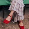 Captivating Red Suede Ballet Flats Elevate Your Summer Style with Handmade Comfort