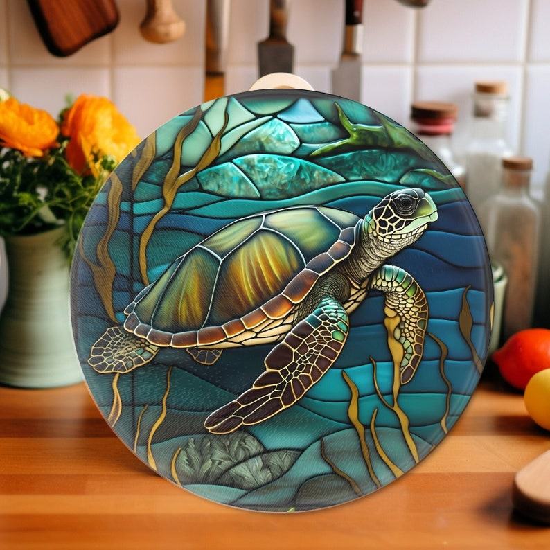 Captivating Turtle Cutting Board A Culinary Canvas for Charcuterie and More