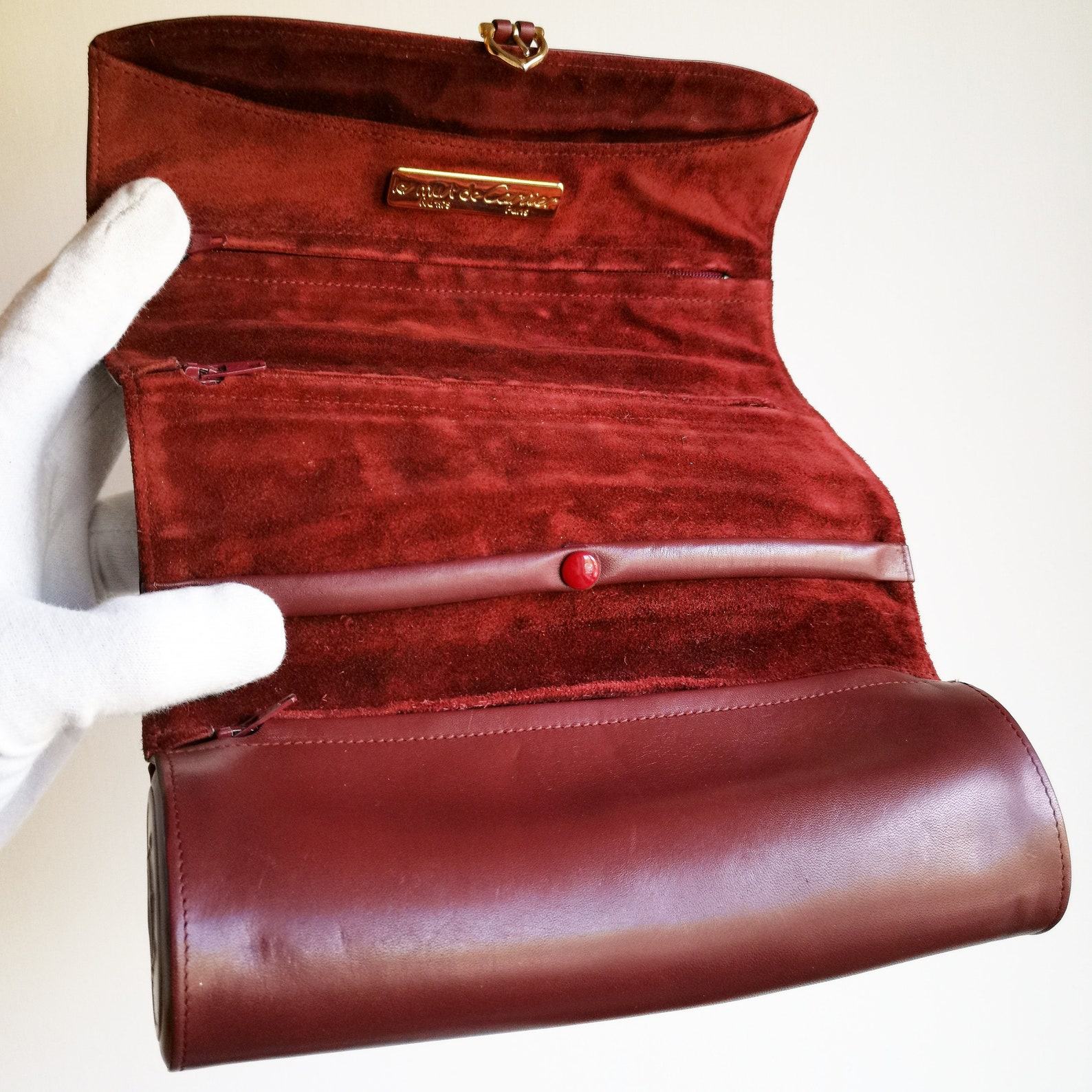CARTIER Vintage Jewelry Coffret Timeless Elegance in Red Leather