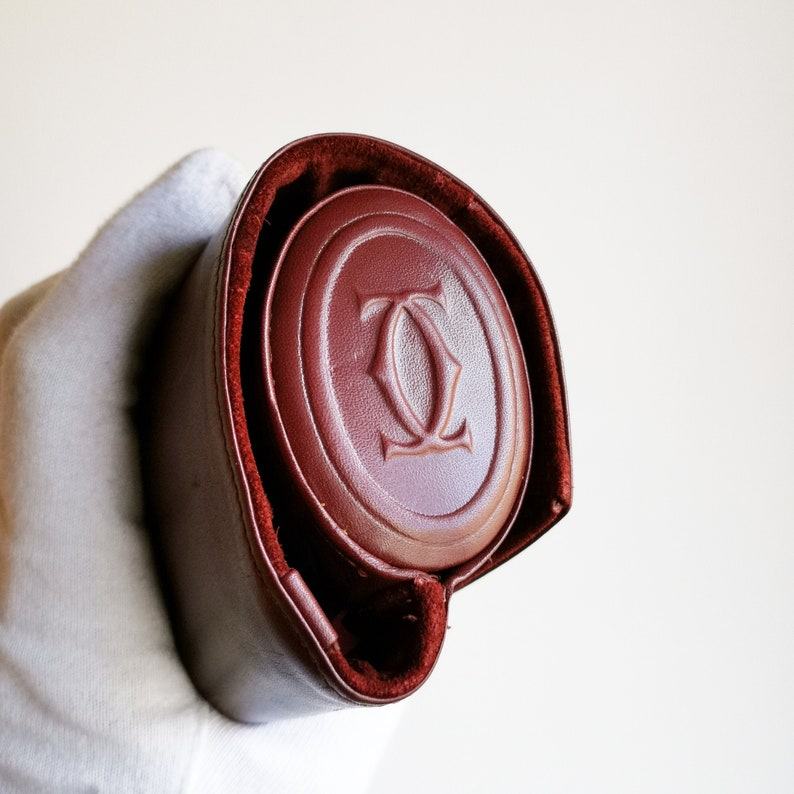 CARTIER Vintage Jewelry Coffret Timeless Elegance in Red Leather