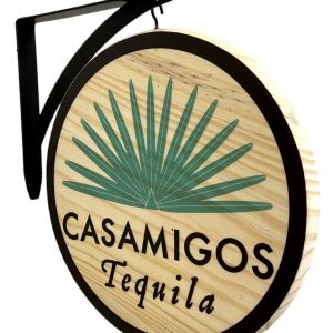 Casamigos Tequila Double Sided Sign Elevate Your Home Bar with Authentic Mexican Style