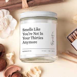 Celebrate Her 40th Personalized Candle for a Milestone Birthday