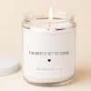 Celebrate Love’s Journey The Best Is Yet to Come Engagement Candle for the Happy Couple