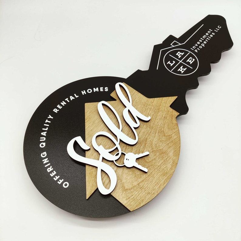 Celebrate the Sale Custom Sold Key for Realtors, the Interesting  Closing Item