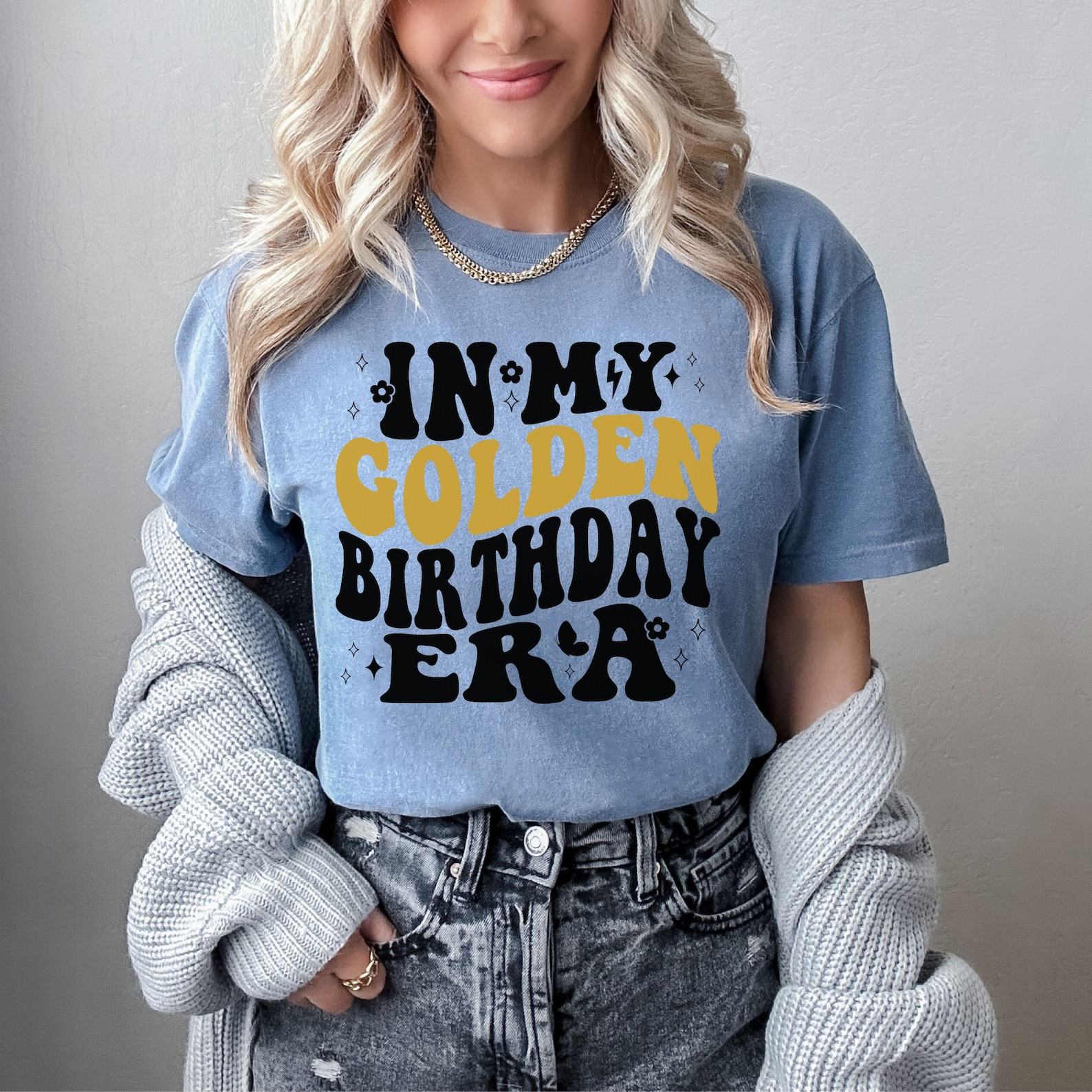 Celebrate Your Golden Year In My Golden Birthday Era T-Shirt