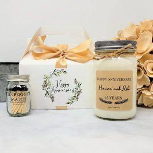 Celebrate Your Love Personalized Anniversary Candle – A Timeless Keepsake