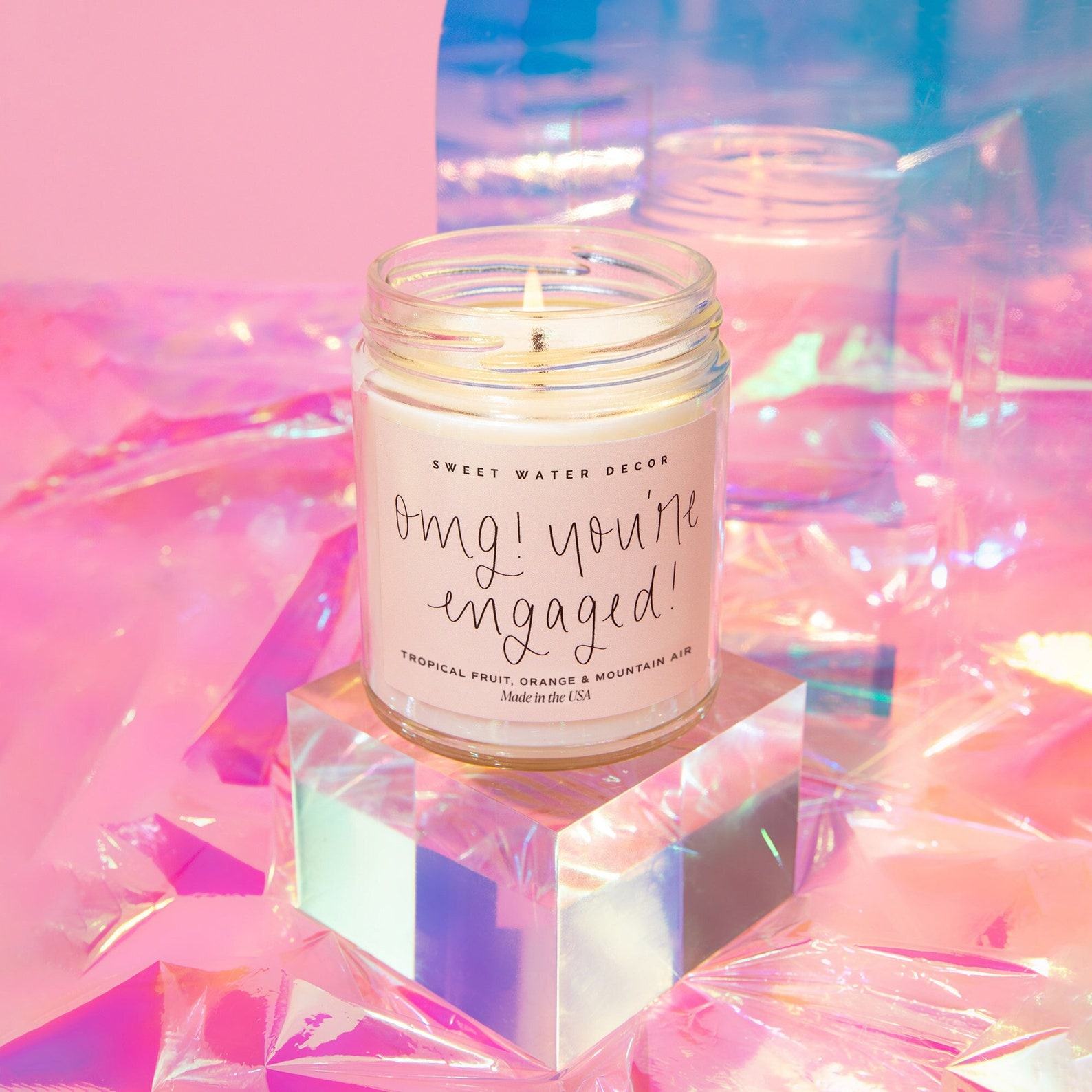 Celebrate Your Love with Our “OMG! You’re Engaged!” Soy Candle